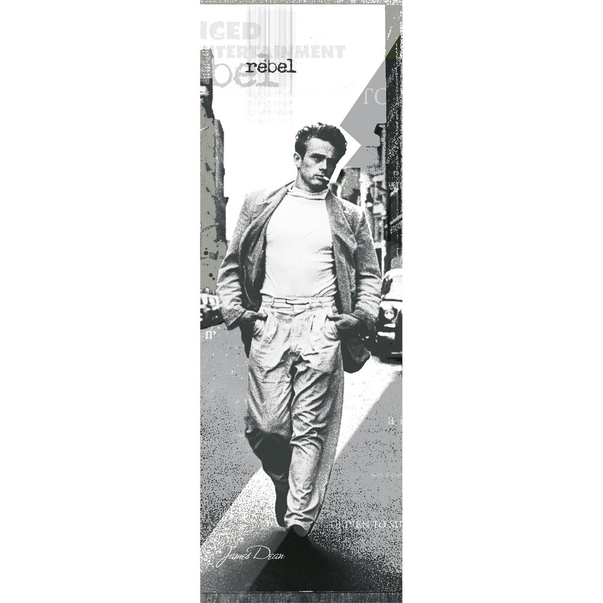 James Dean Rebel Door Poster Front