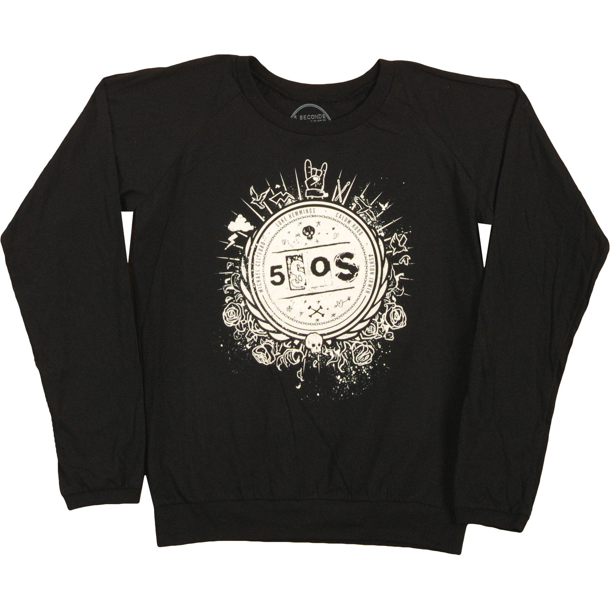 5 Seconds Of Summer Crest Junior Top Front