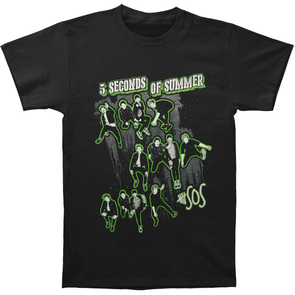 5 Seconds Of Summer Triple Jump Slim Fit T-shirt Front