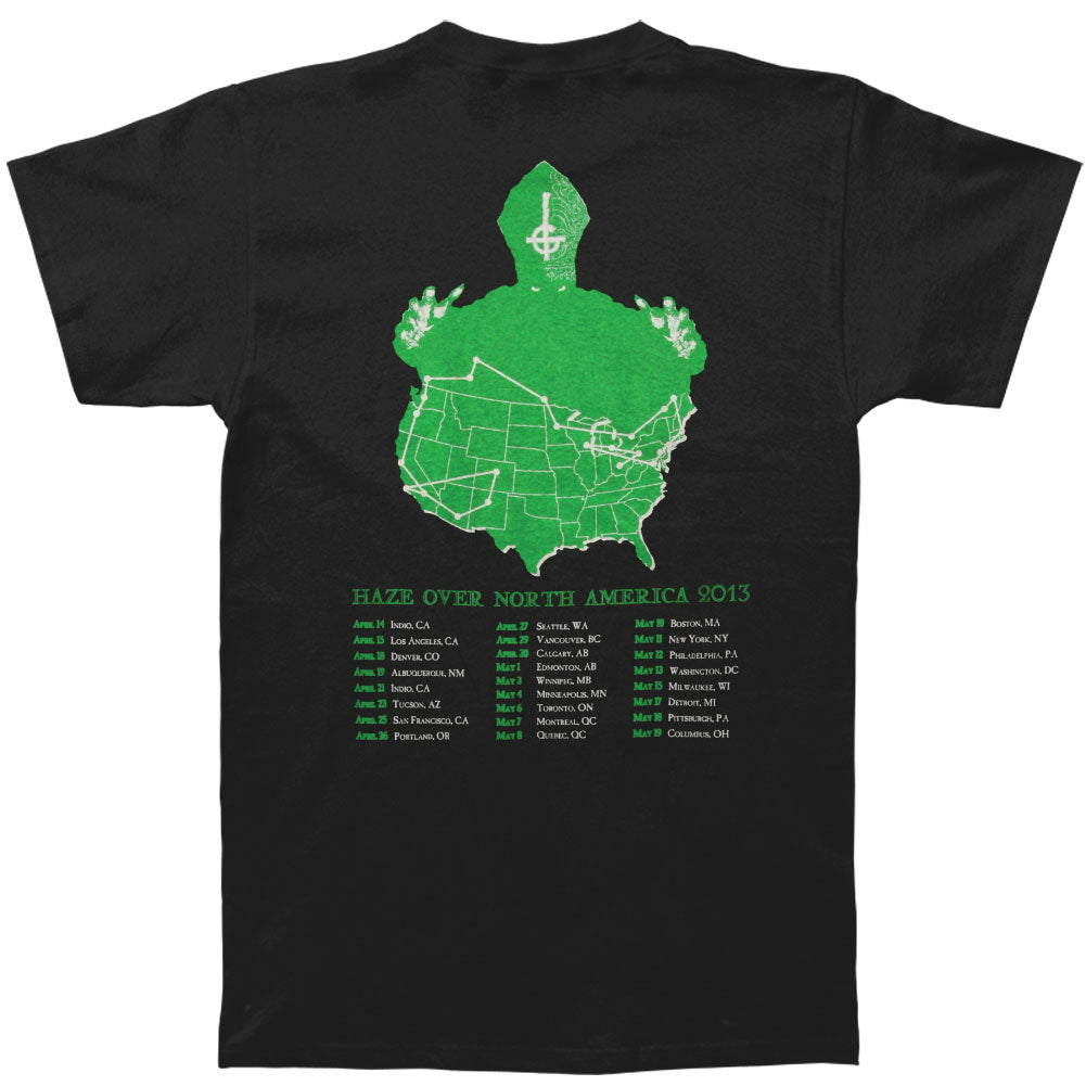 Ghost B.C. Haze Over North America 2013 Tour T-shirt Back