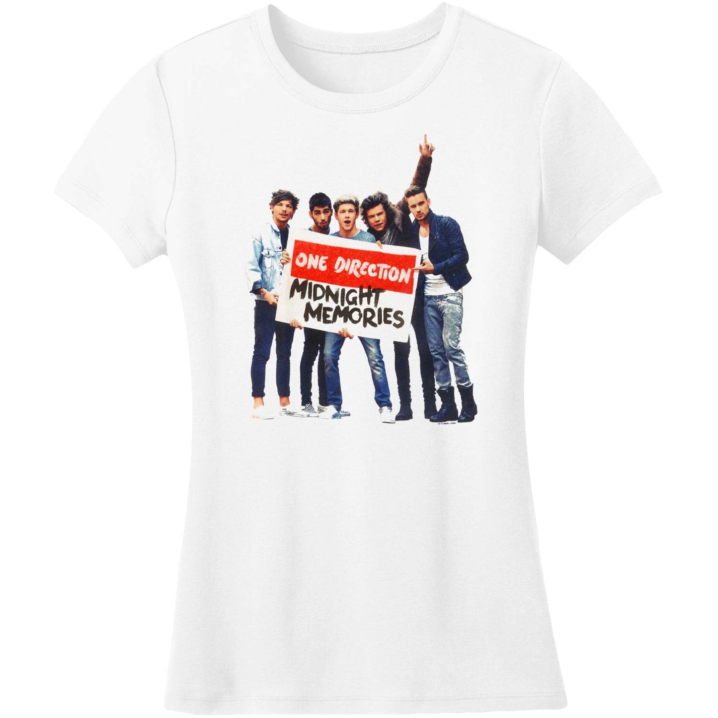 One Direction Midnight Memories Sign Soft Junior Top Front