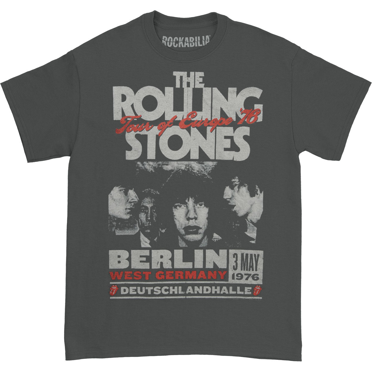 Rolling Stones Europe 1976 T-shirt Front