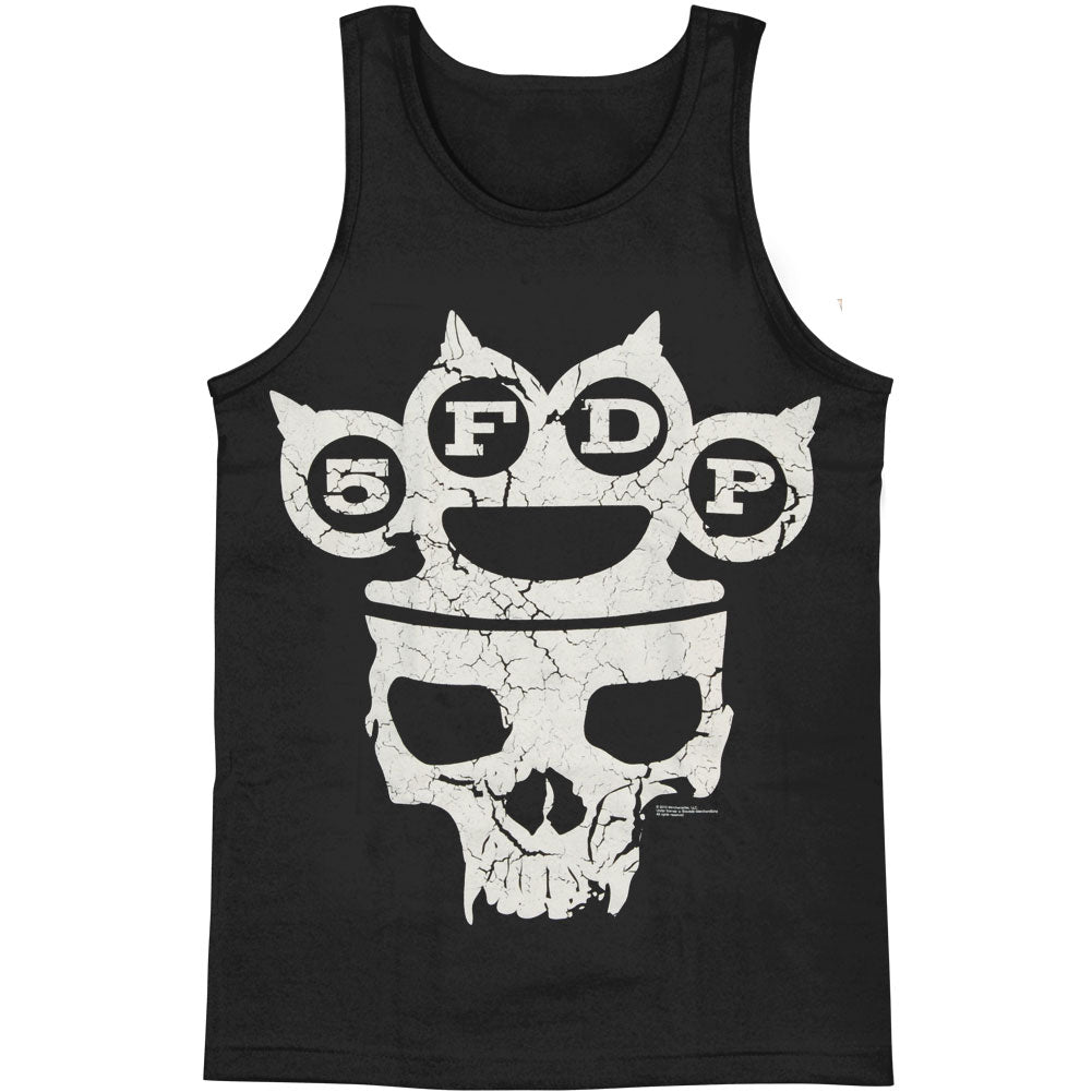 Five Finger Death Punch Skull Knuckles Mens Tank Front