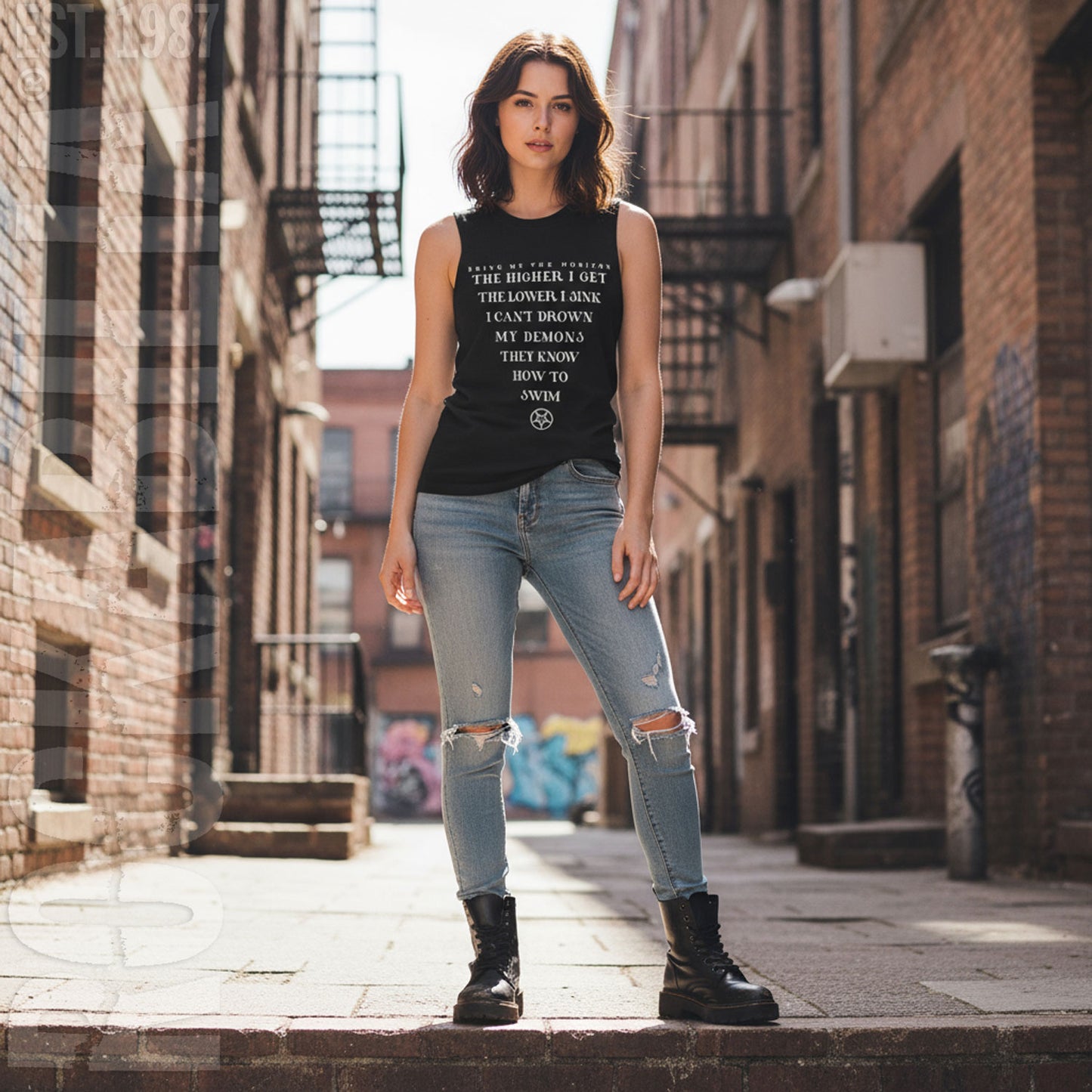 Bring Me The Horizon The Higher I Get Womens Tank Alt 2