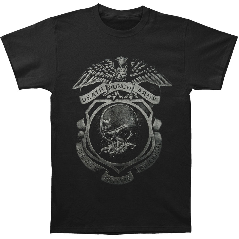 Five Finger Death Punch Helmet Slim Fit T-shirt Front