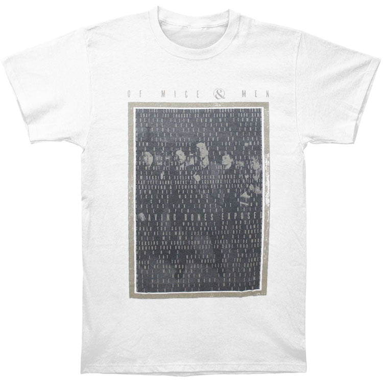 Of Mice & Men Text Overlay Slim Fit T-shirt Front