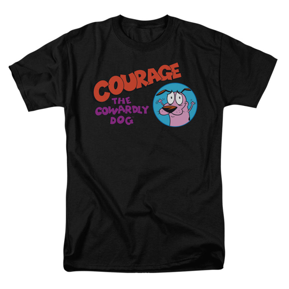 Courage The Cowardly Dog Courage Logo T-shirt Front