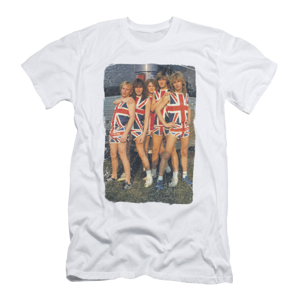 Def Leppard Flag Photo Slim Fit T-shirt Front