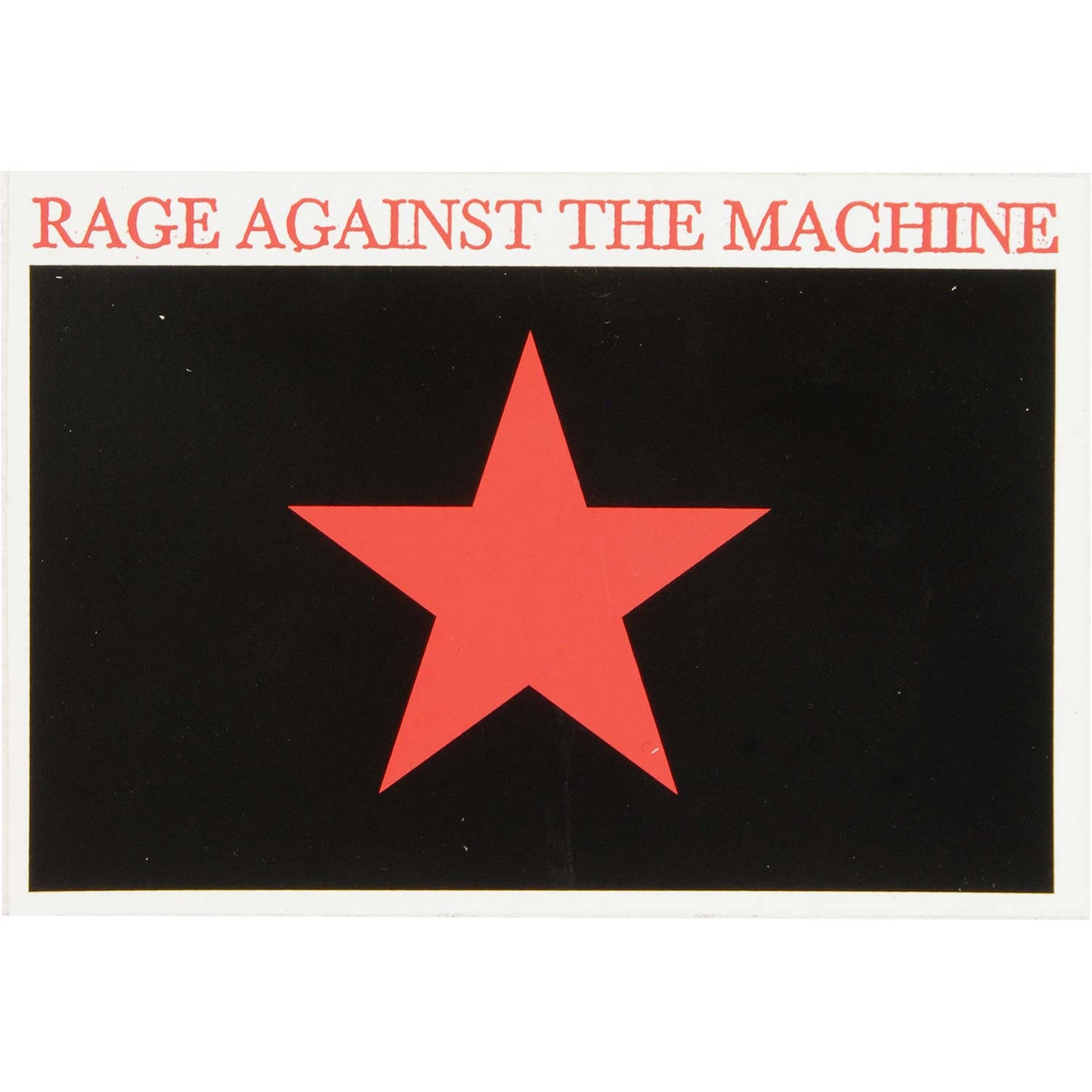 Rage Against The Machine Star Sticker Front