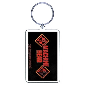 Machine Head Red Diamond Logo (Rare Find - Only 1 Available) Plastic Key Chain Front