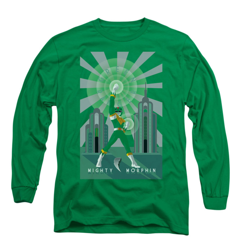 Power Rangers Green Ranger Deco Long Sleeve Front