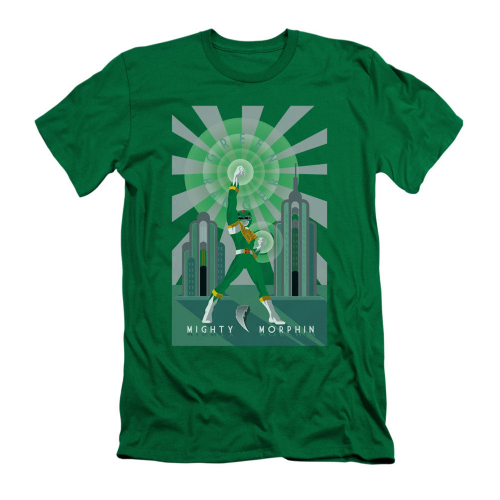 Power Rangers Green Ranger Deco Slim Fit T-shirt Front