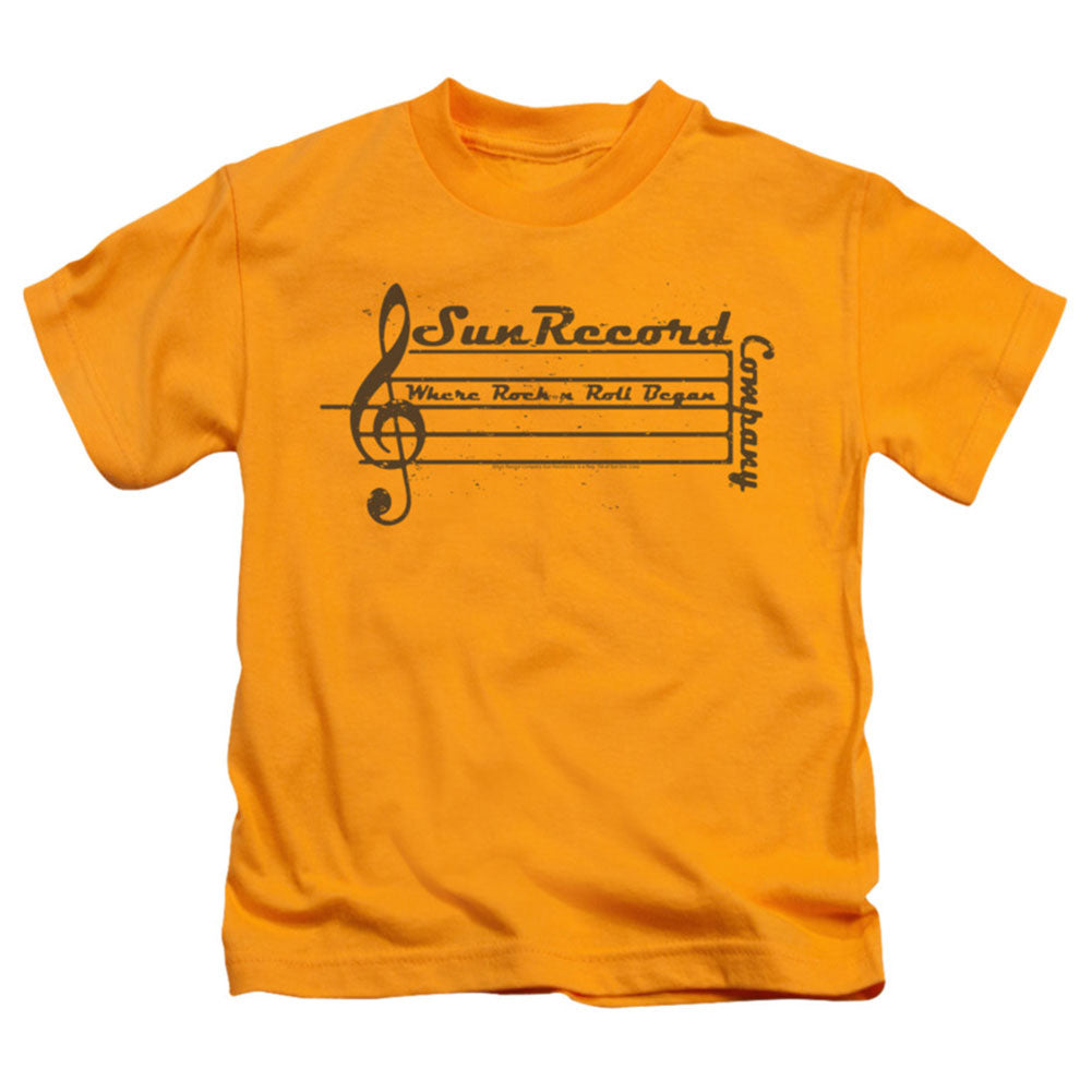 Sun Records Music Staff Childrens T-shirt