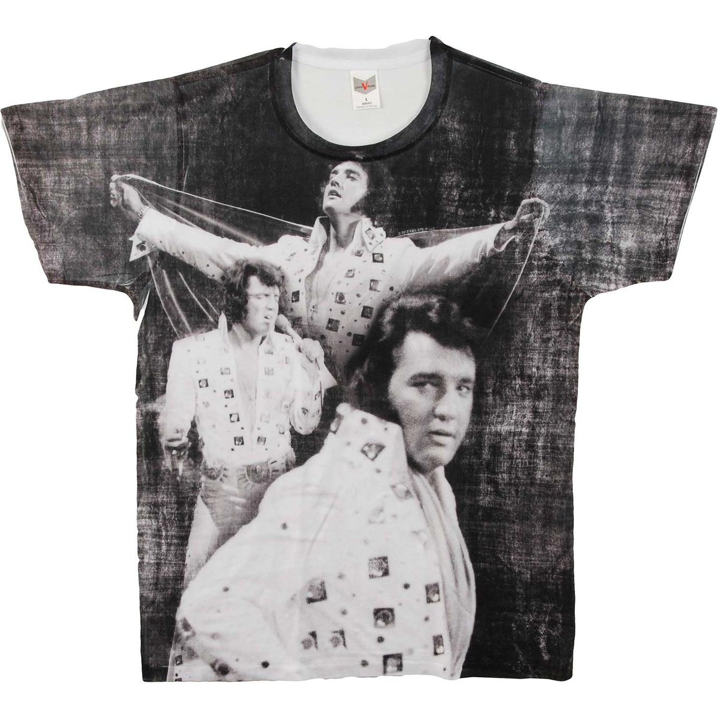 Elvis Presley Legendary Performance Sublimation T-shirt Front