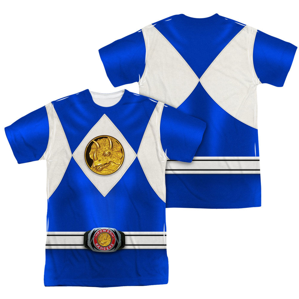 Power Rangers Blue Ranger Emblem Sublimation T-shirt