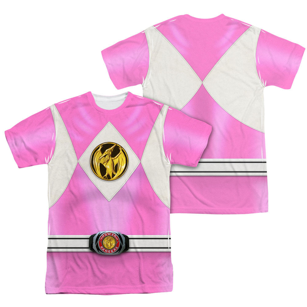 Power Rangers Pink Ranger Emblem Sublimation T-shirt