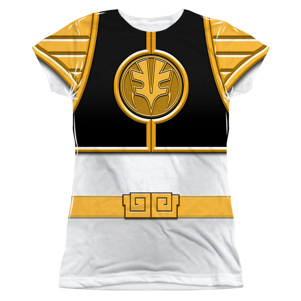 Power Rangers White Ranger Sublimation Junior Top Front