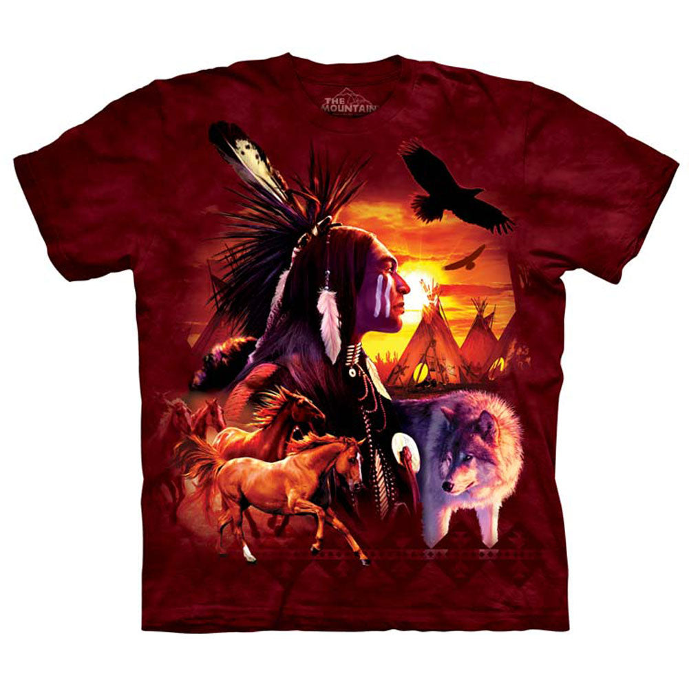 The Mountain Indian Collage T-shirt