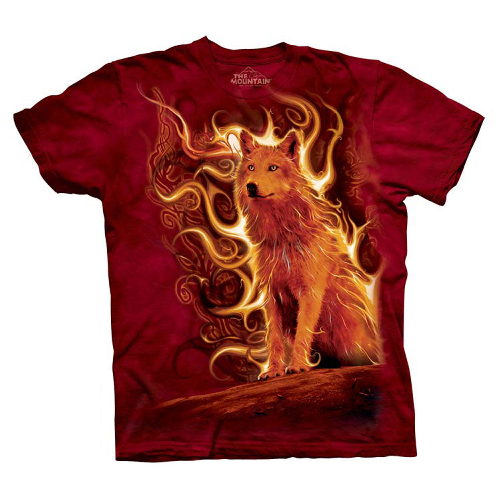 The Mountain Phoenix Wolf T-shirt Front