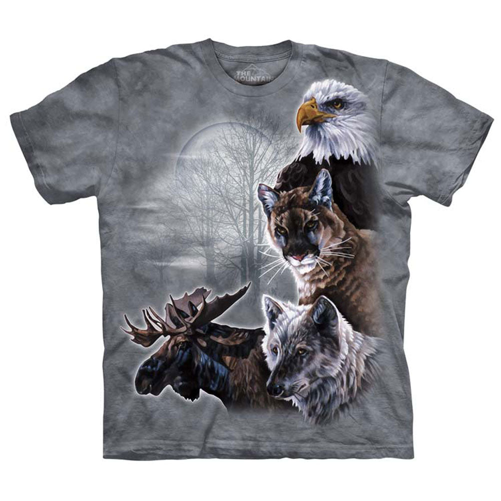 The Mountain North American Collage T-shirt