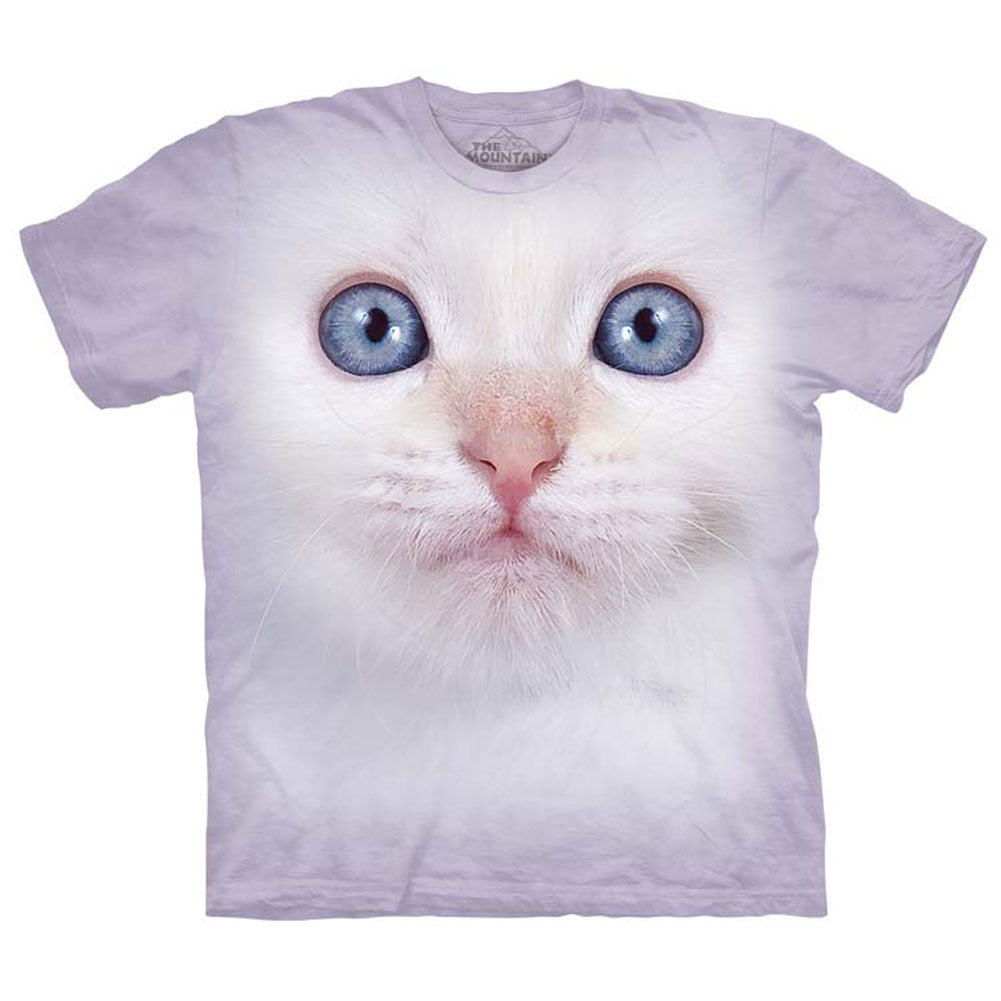 The Mountain White Kitten Face T-shirt