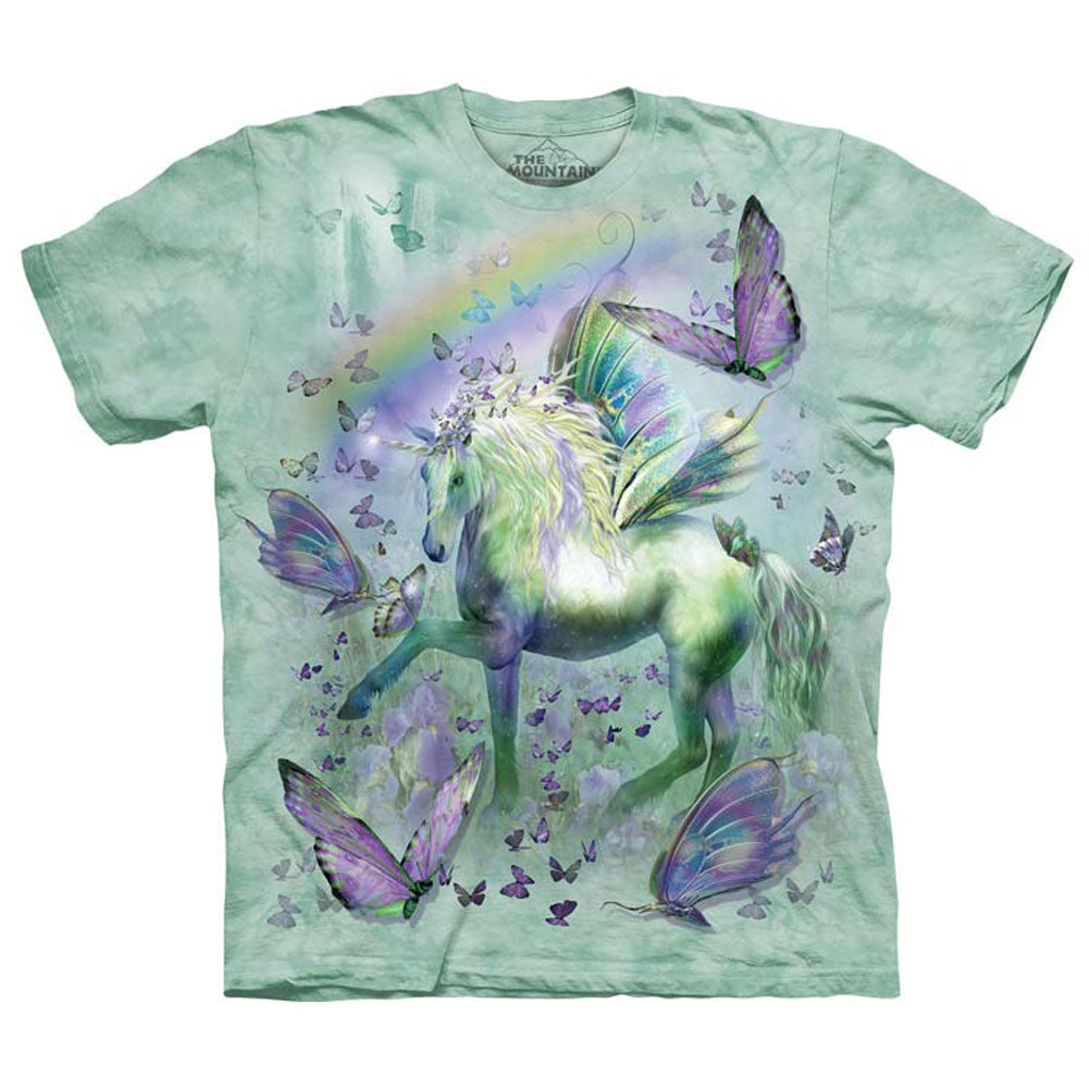 The Mountain Unicorn & Butterflies Small T-shirt