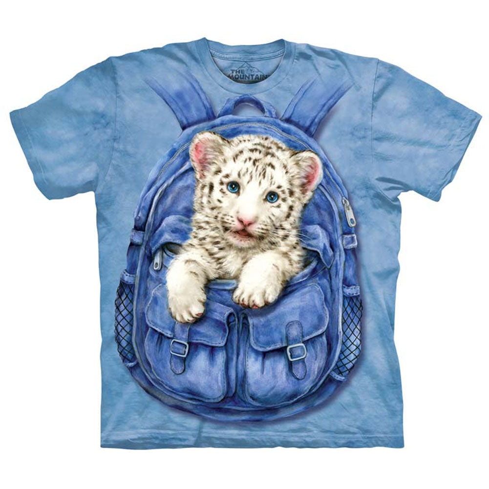 The Mountain Backpack White Tiger Small T-shirt