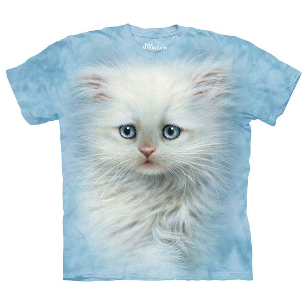 The Mountain Fluffy White Small T-shirt