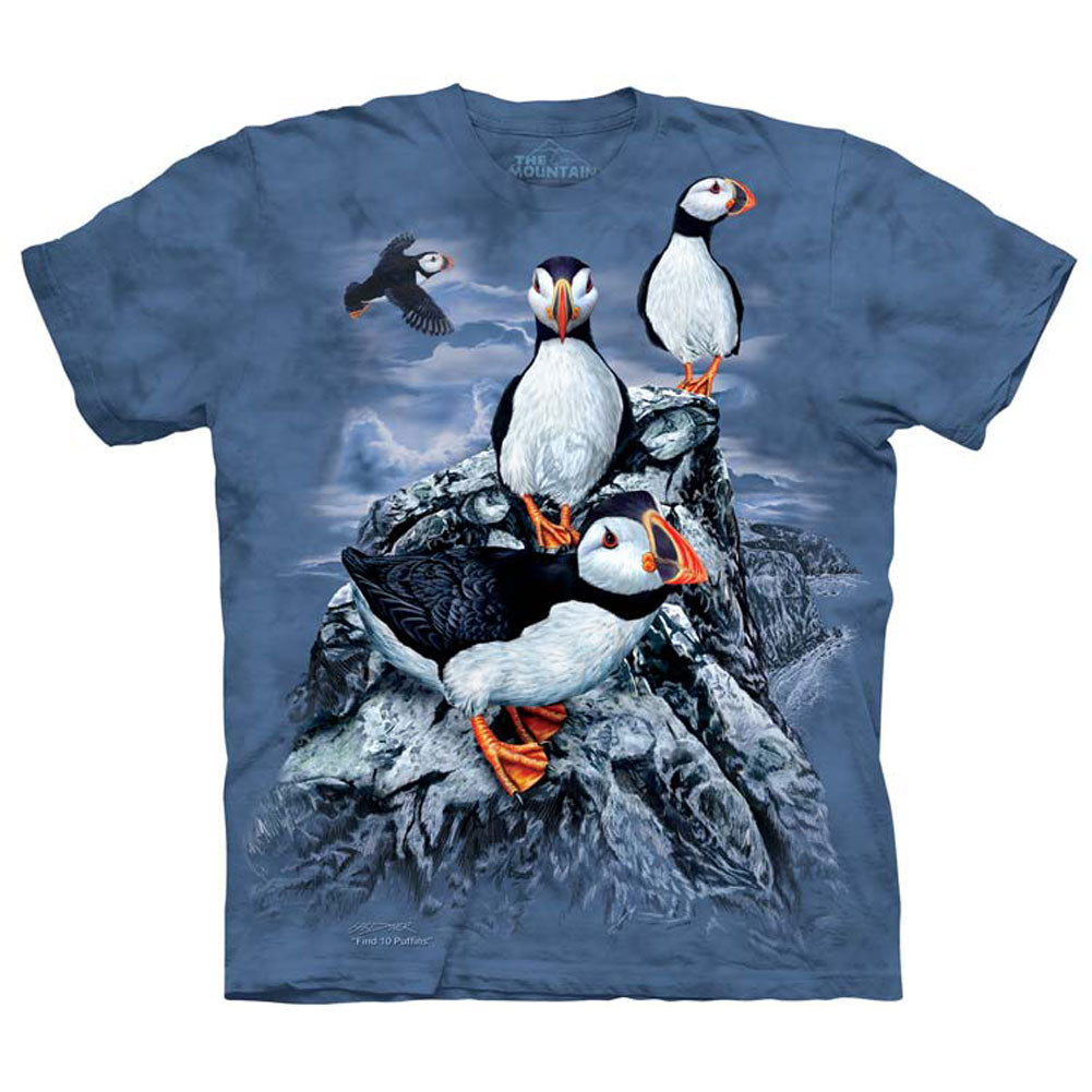 The Mountain Find 10 Puffins Small T-shirt
