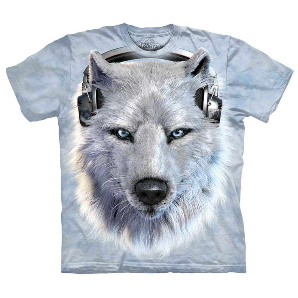 The Mountain White Wolf Dj Small T-shirt