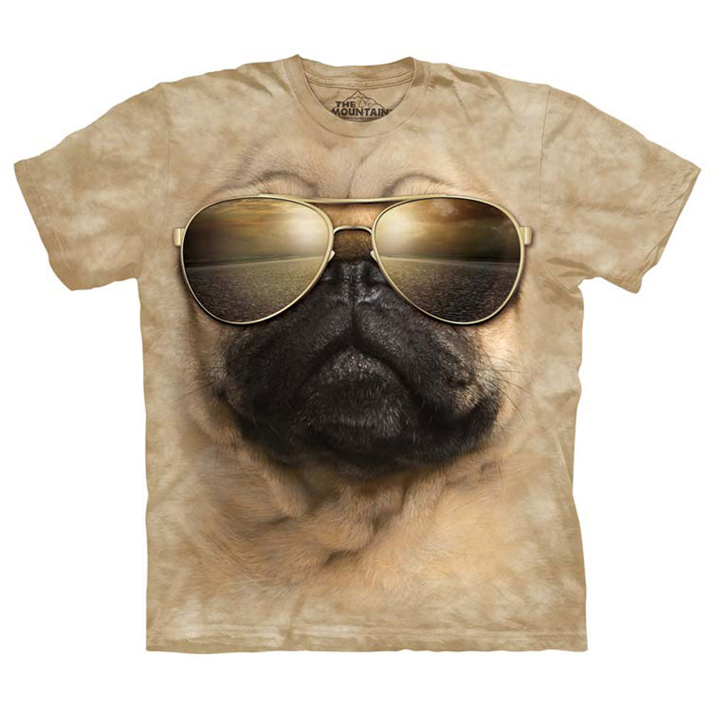 The Mountain Aviator Pug T-shirt