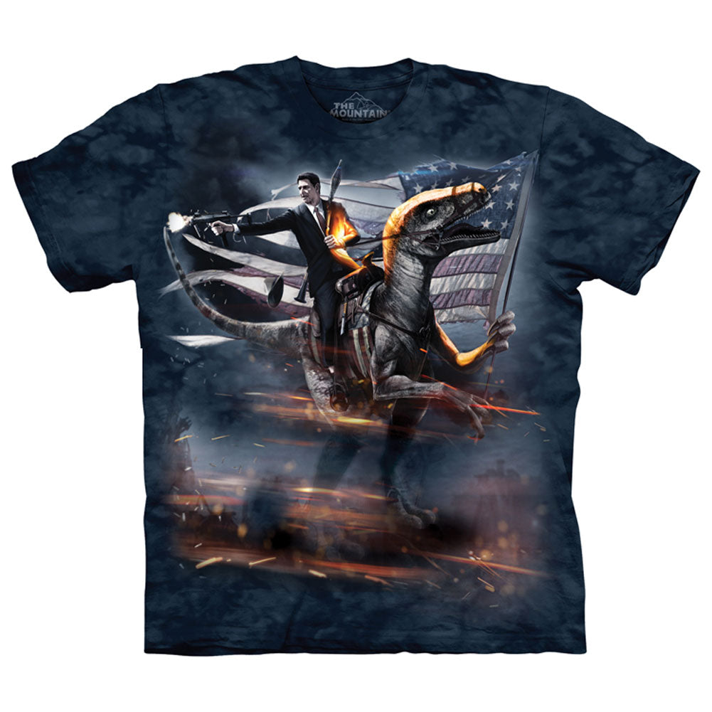 The Mountain Reagan Velociraptor T-shirt Front