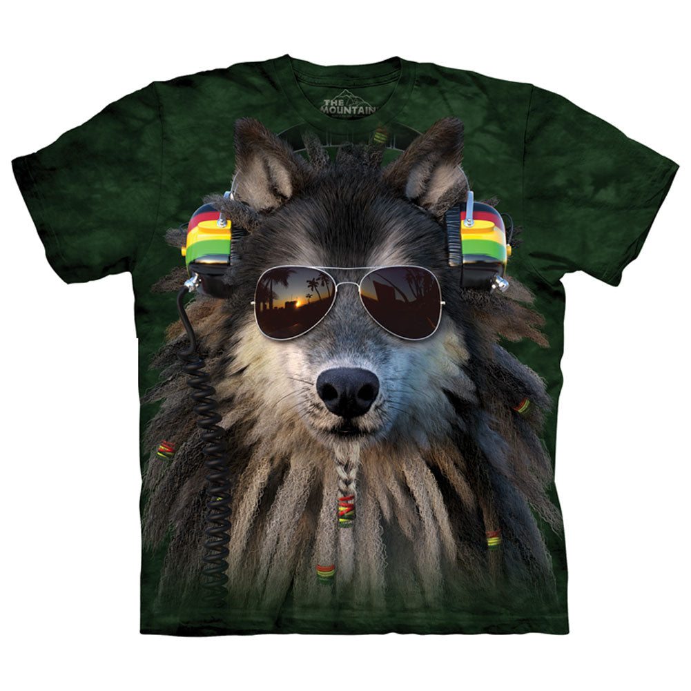 The Mountain Rasta Wolf T-shirt