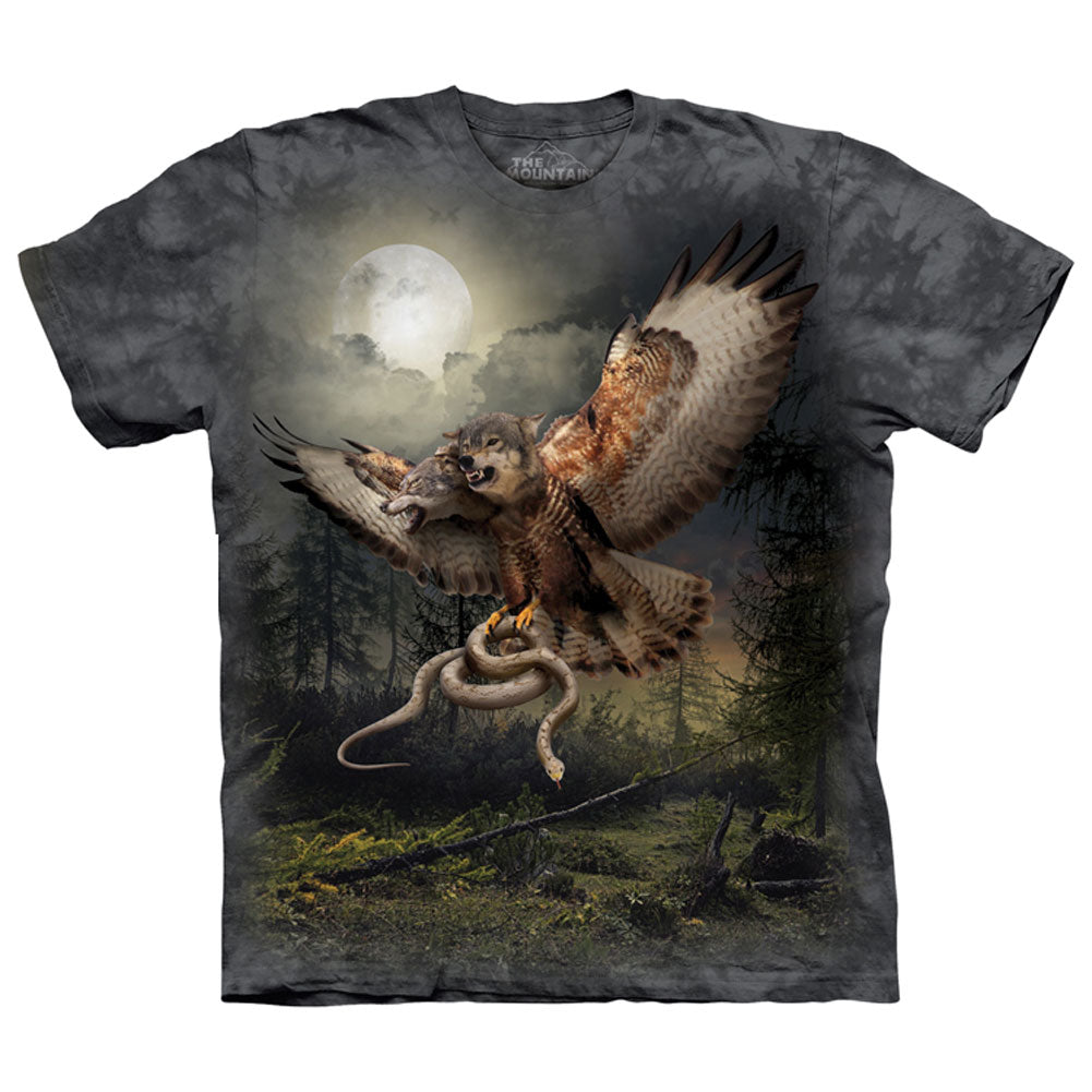 The Mountain Two Headed Wolfalcon T-shirt