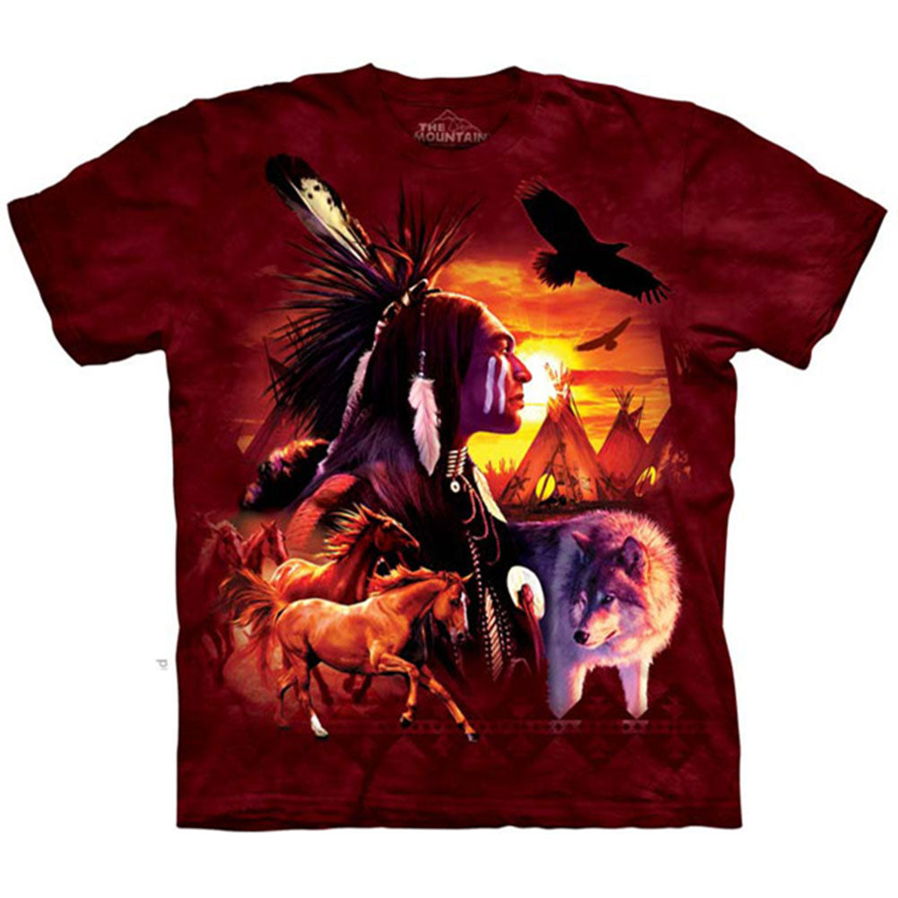 The Mountain Indian Collage T-shirt