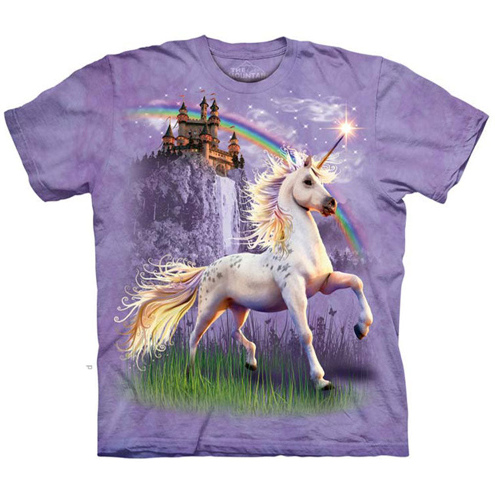 The Mountain Unicorn Castle T-shirt Front