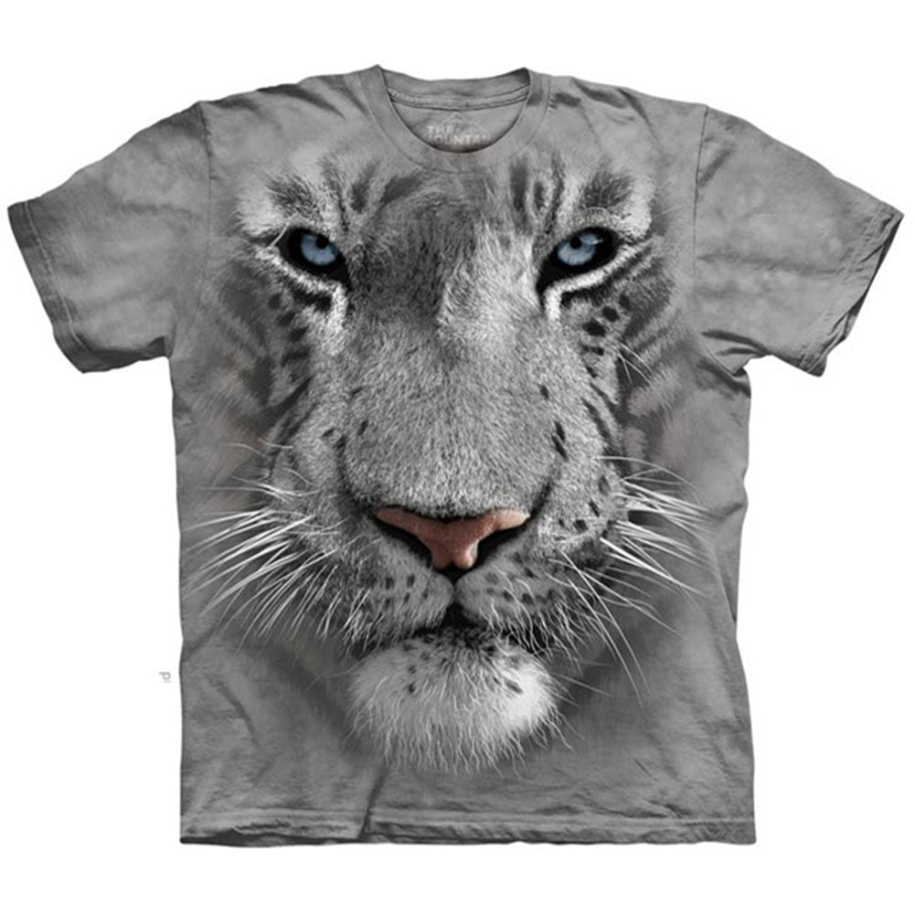 The Mountain White Tiger Face T-shirt