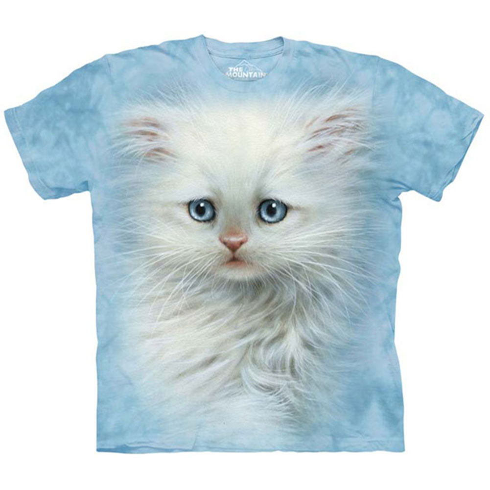The Mountain Fluffy White T-shirt