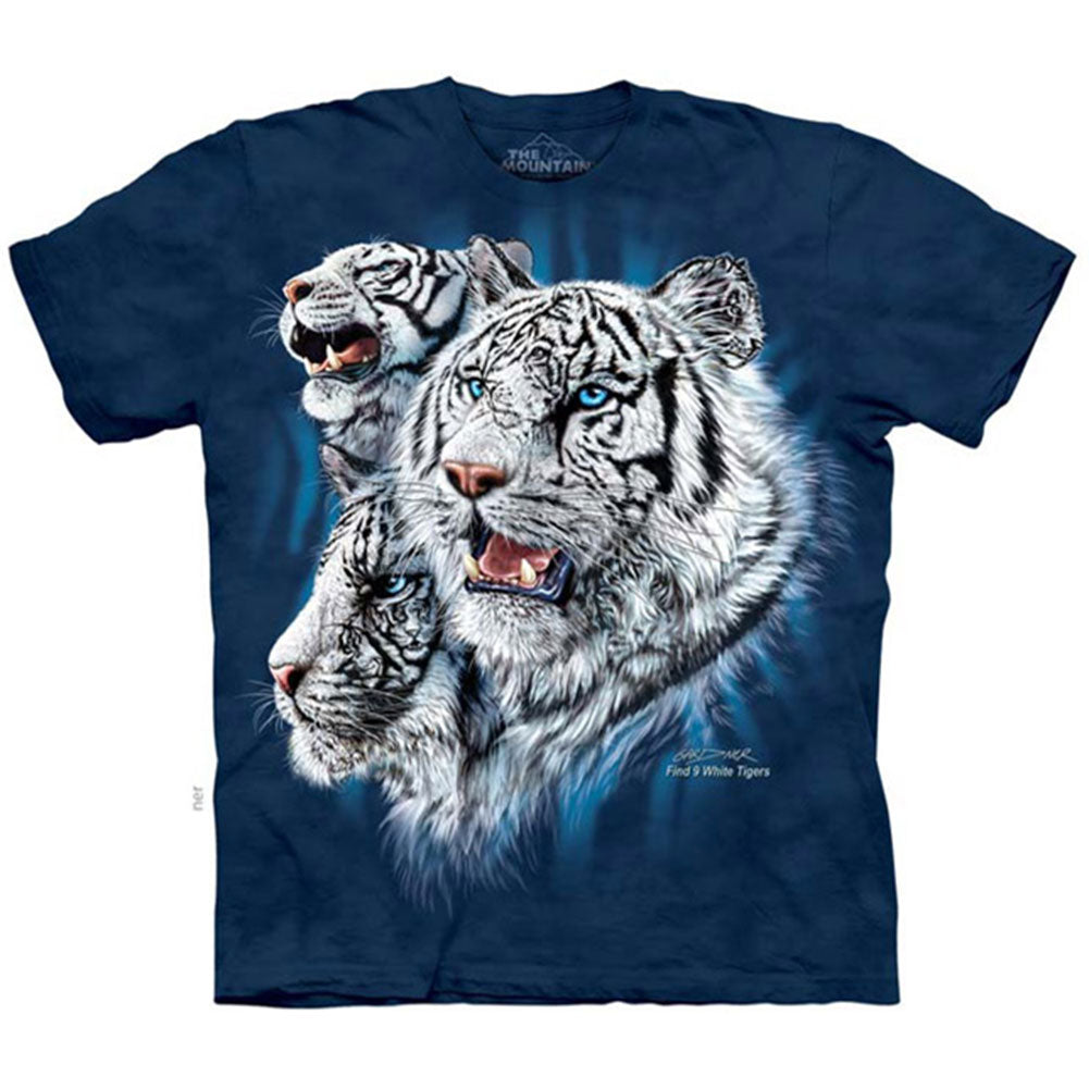 The Mountain Find 9 White Tigers T-shirt