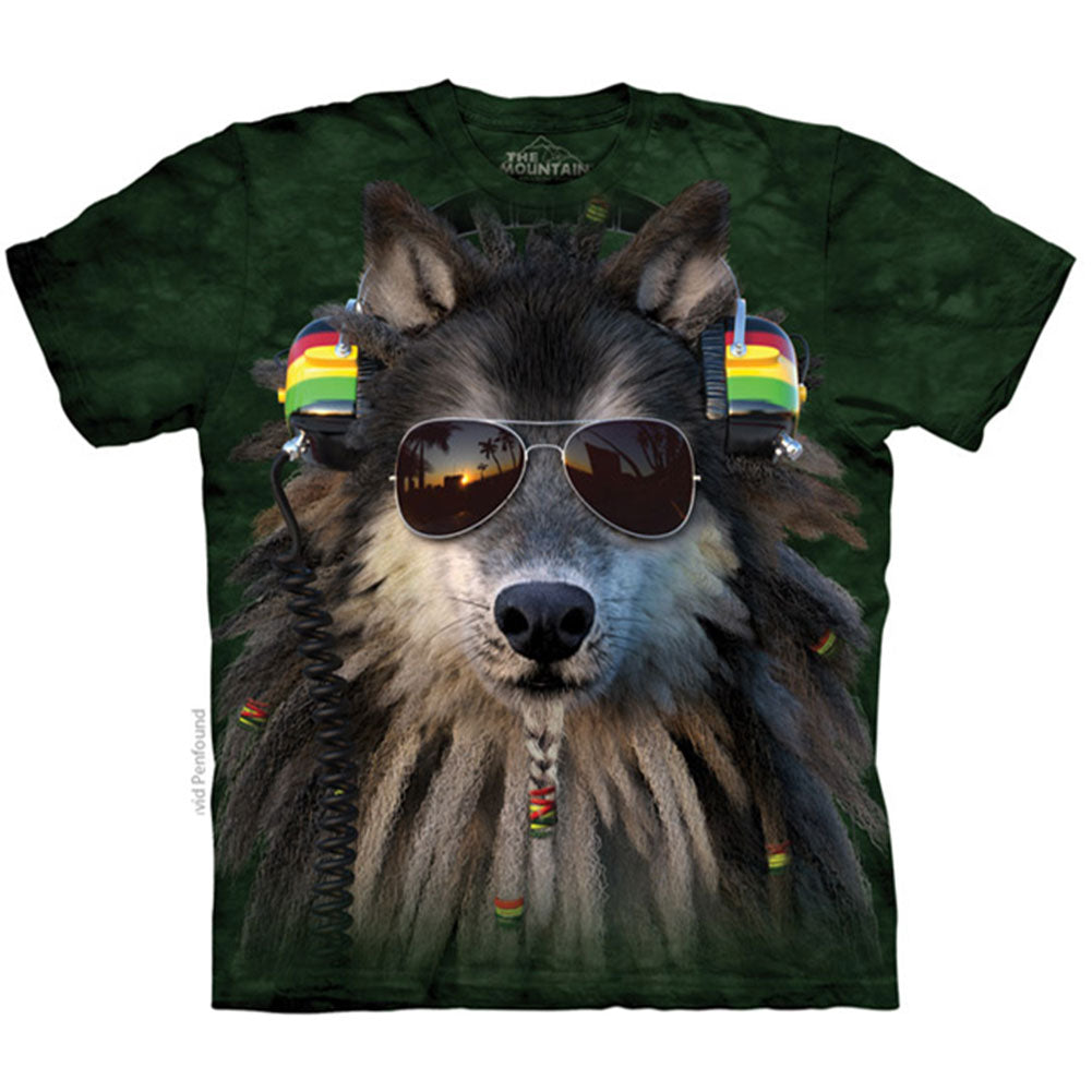 The Mountain Rasta Wolf T-shirt
