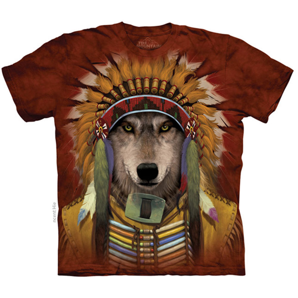 The Mountain Wolf Spirit Chief T-shirt