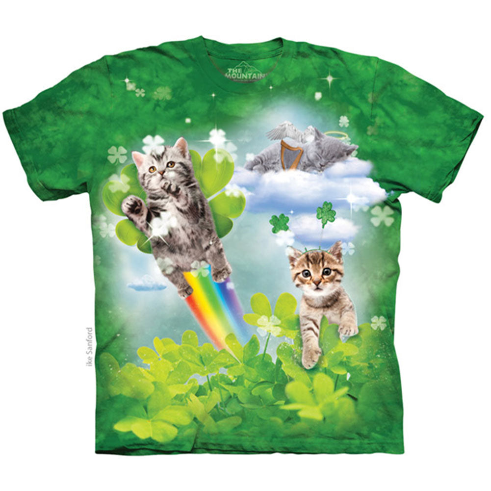 The Mountain Green Irish Fairy Kittens T-shirt