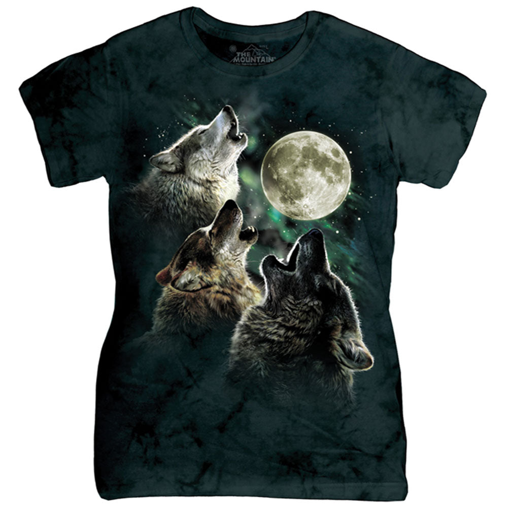 The Mountain Three Wolf Moon Babydoll Front