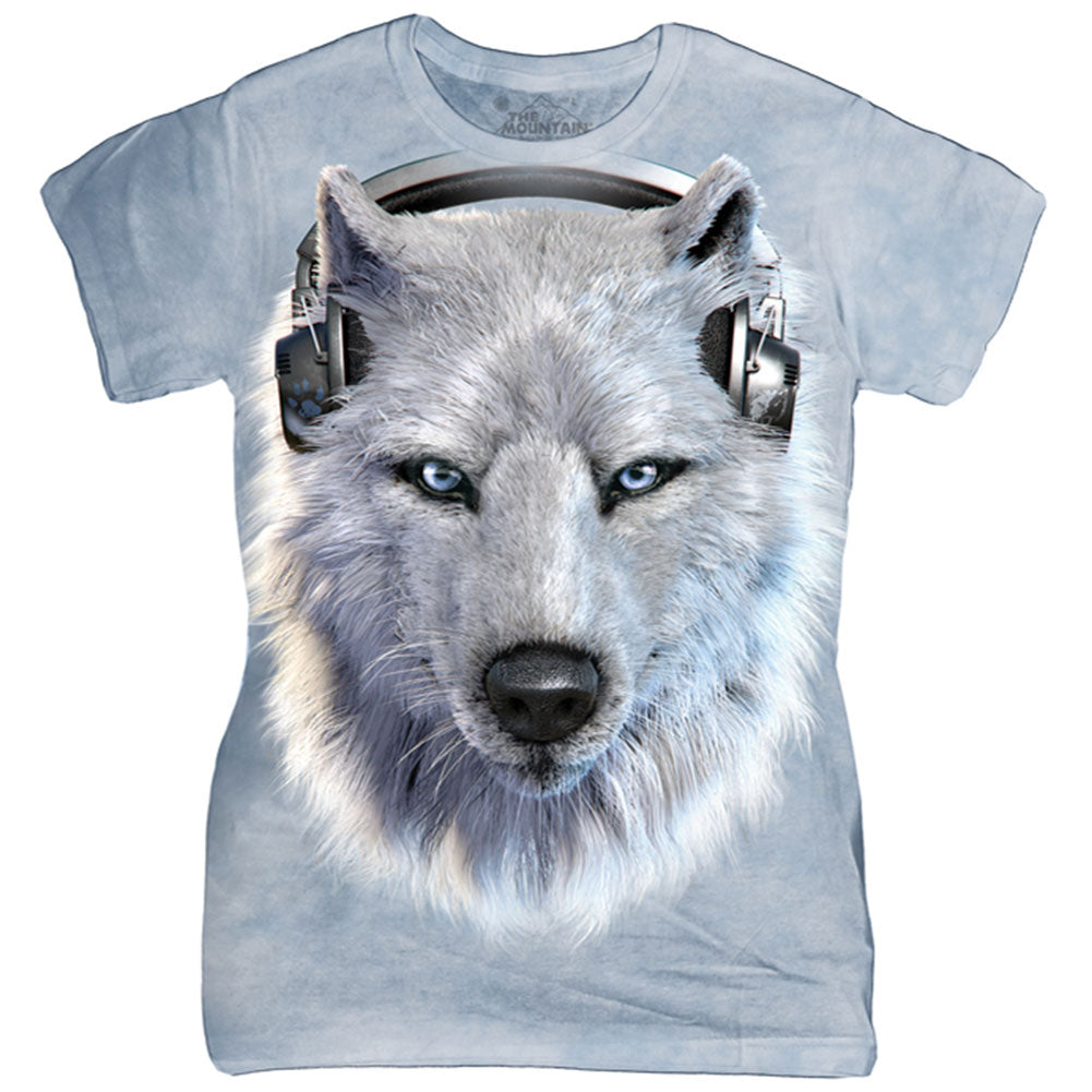 The Mountain White Wolf Dj Small Babydoll Front