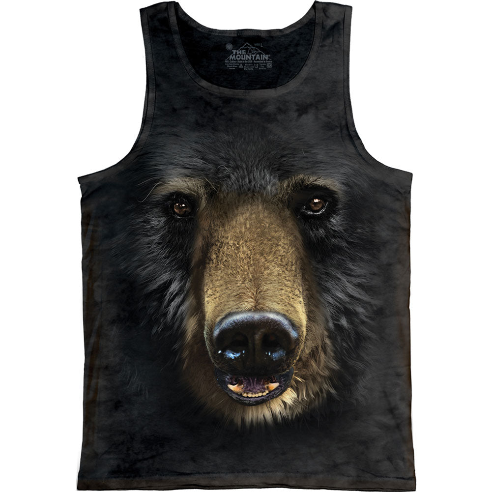 The Mountain Black Bear Face Mens Tank