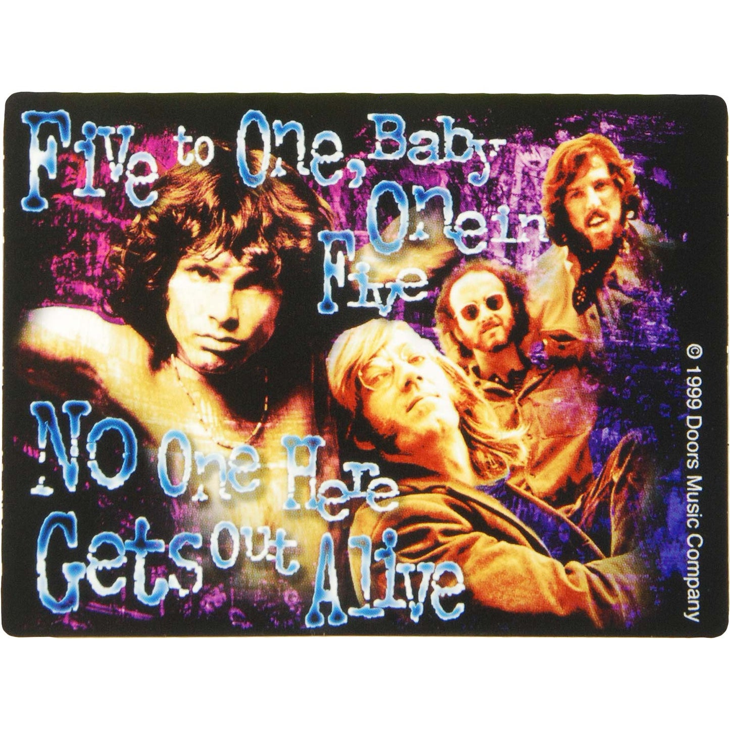 Doors Five To One (4" x 3") Sticker Front