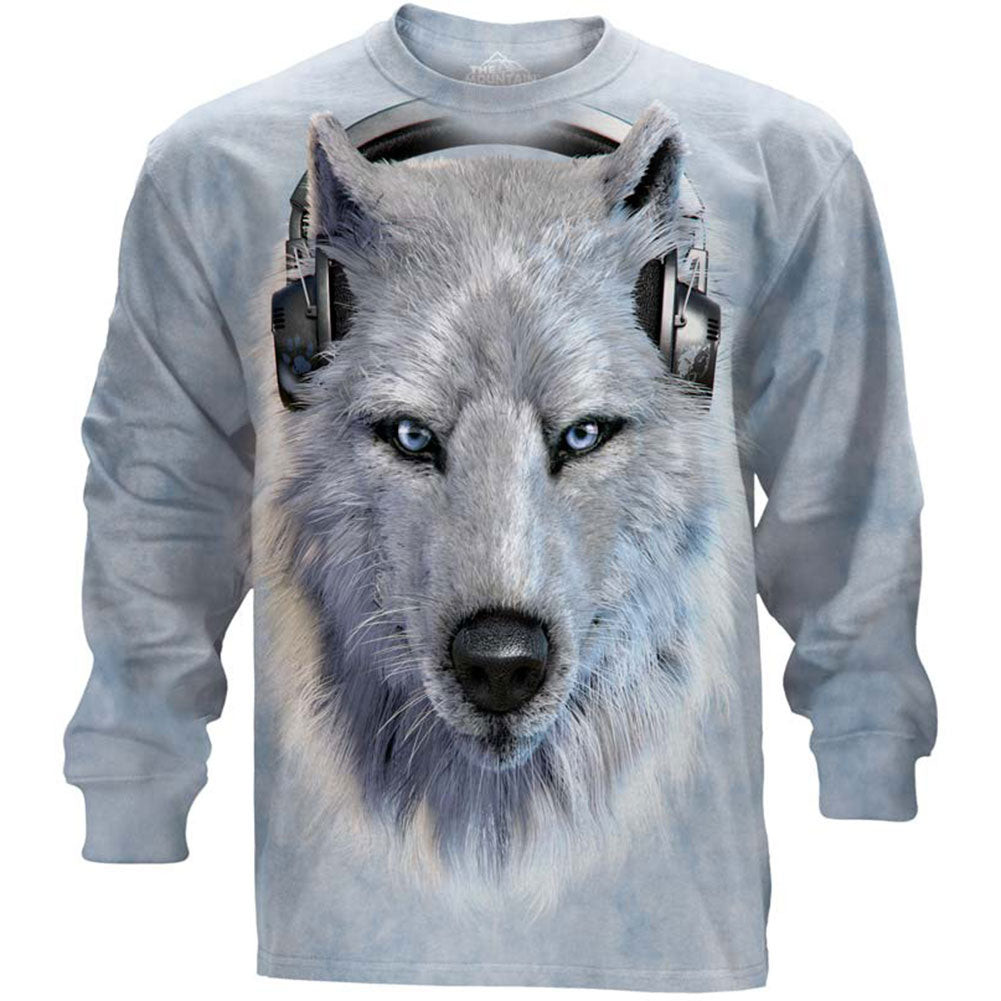 The Mountain White Wolf Dj Small T-shirt