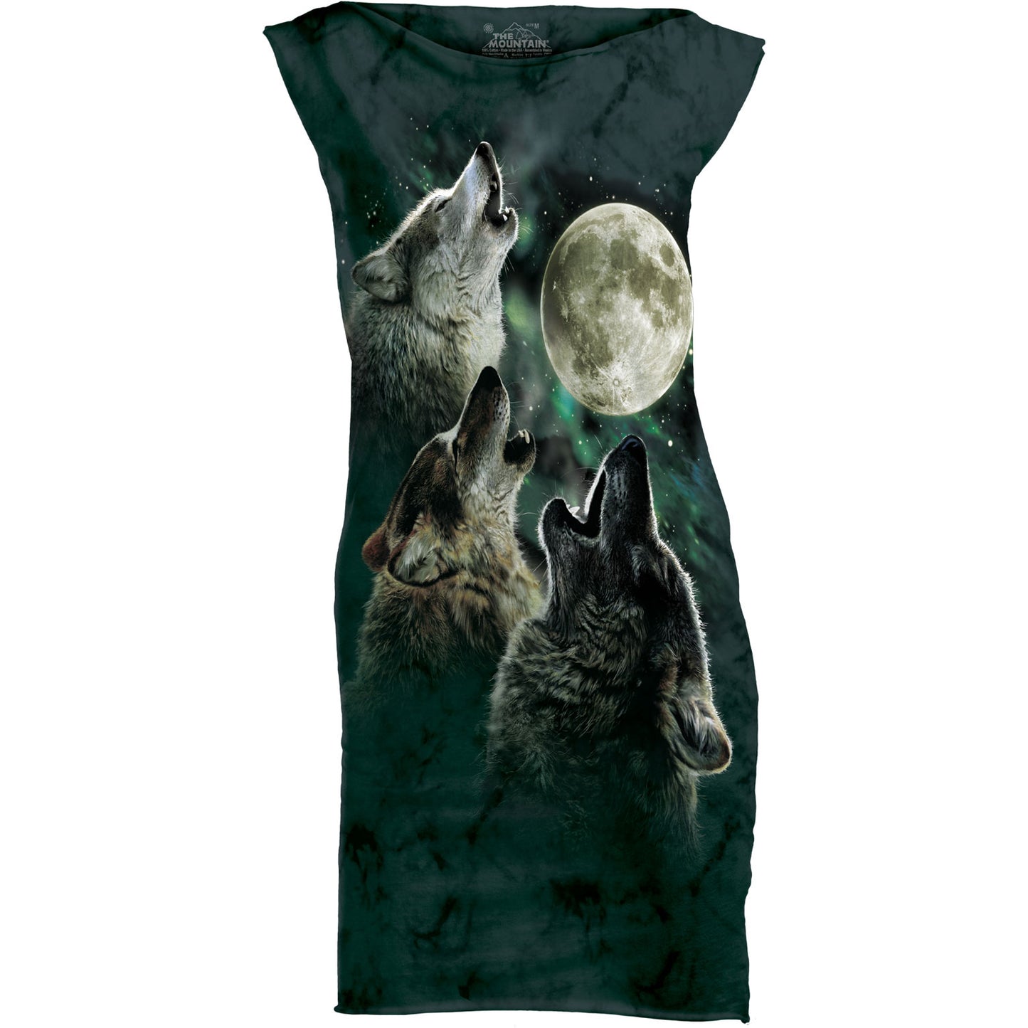 The Mountain Three Wolf Moon Mint Dress