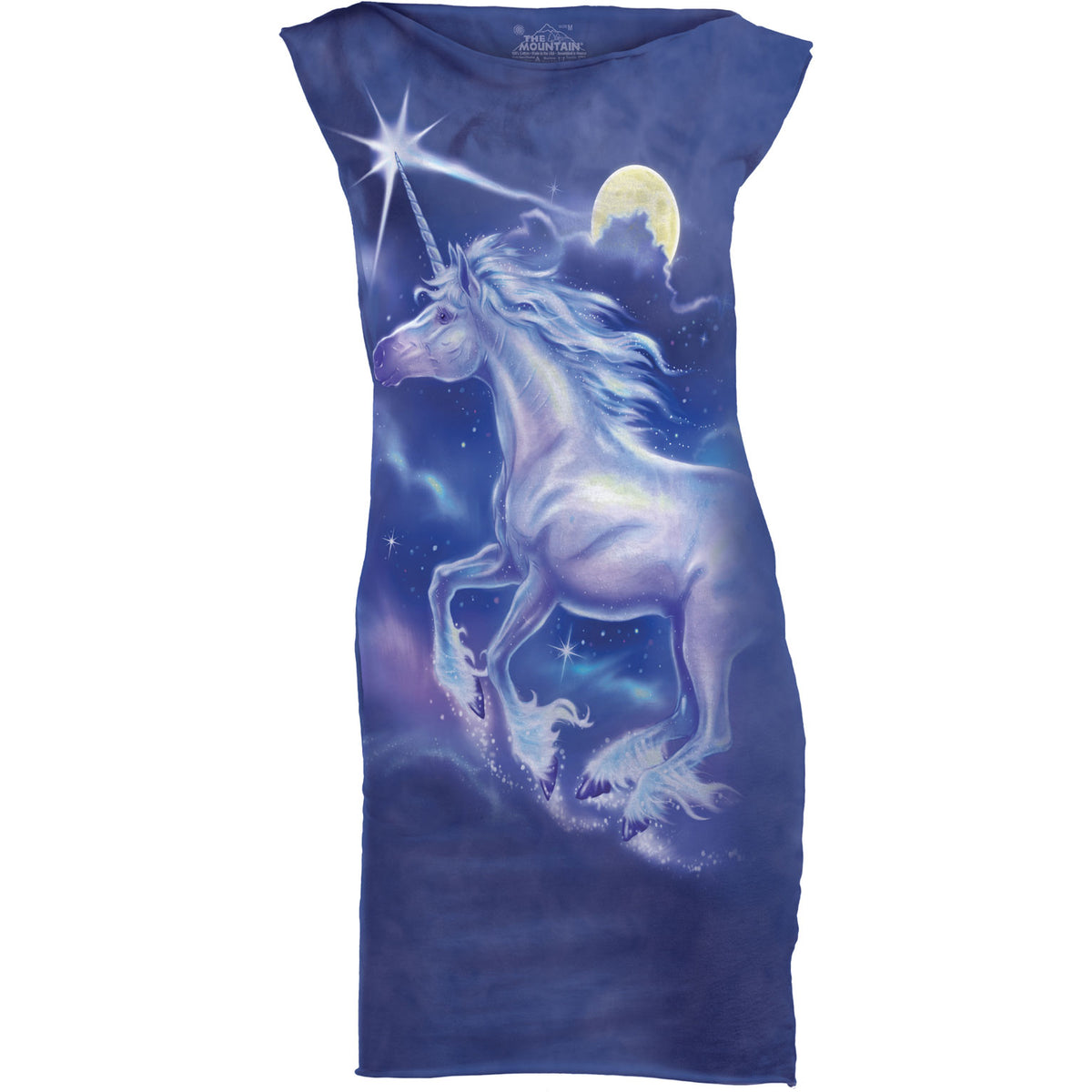 The Mountain Unicorn Star Mint Dress Front