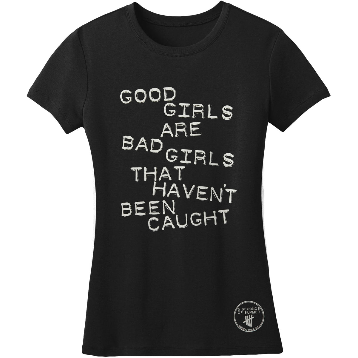 5 Seconds Of Summer Good Girls Tissue Junior Top Front